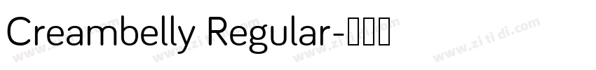 Creambelly Regular字体转换